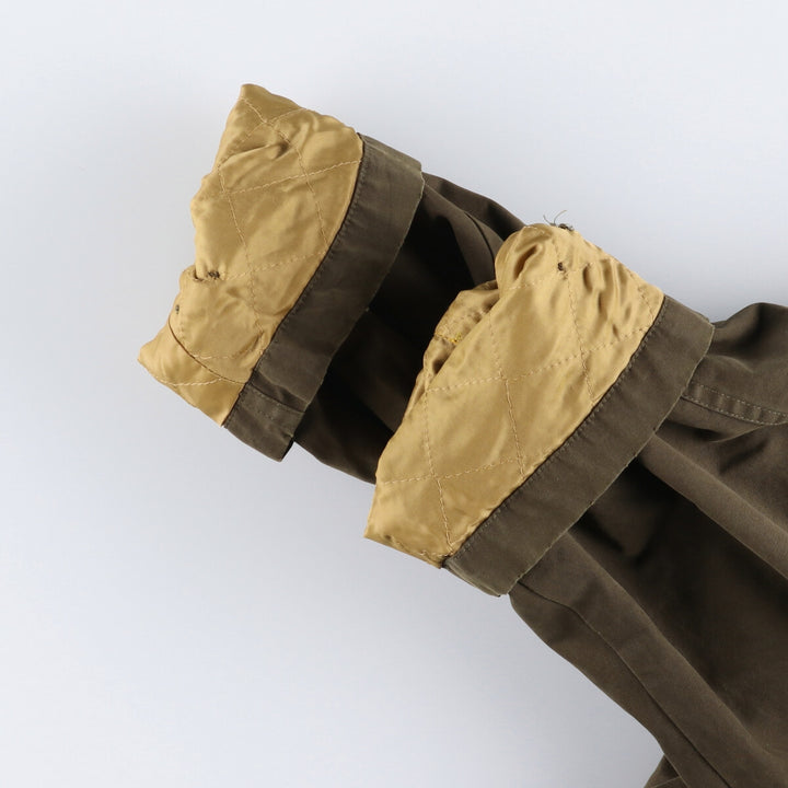 Burberry's padded cotton jacket, men's size XL cotton Khaki type Vintage Second Hand