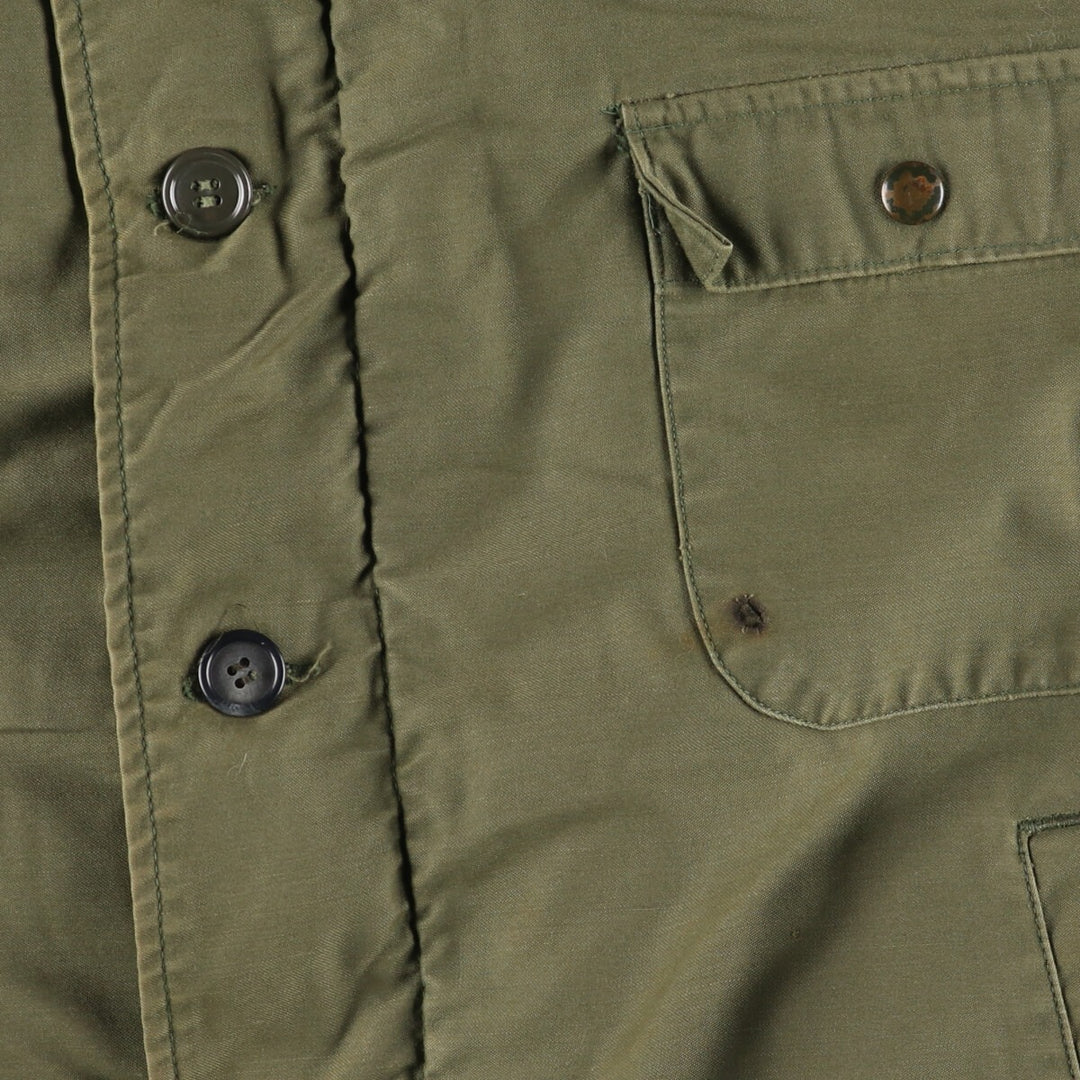 A-2 type military deck jacket, men's size L unclear Khaki type Vintage Second Hand