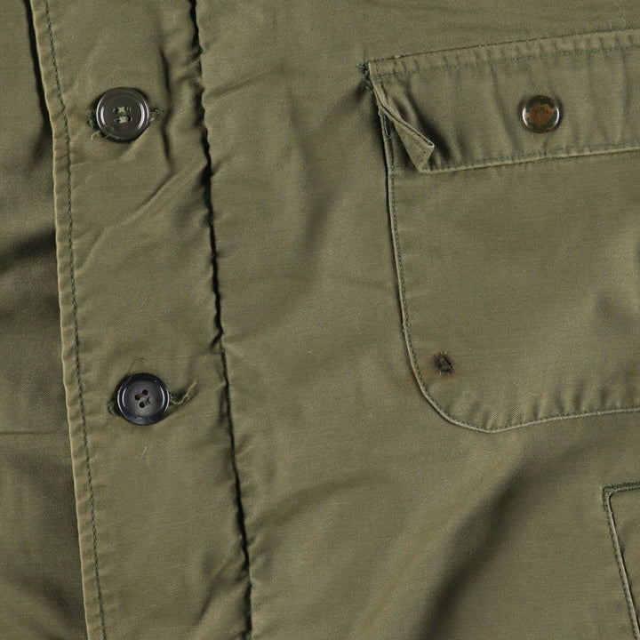 A-2 type military deck jacket, men's size L unclear Khaki type Vintage Second Hand