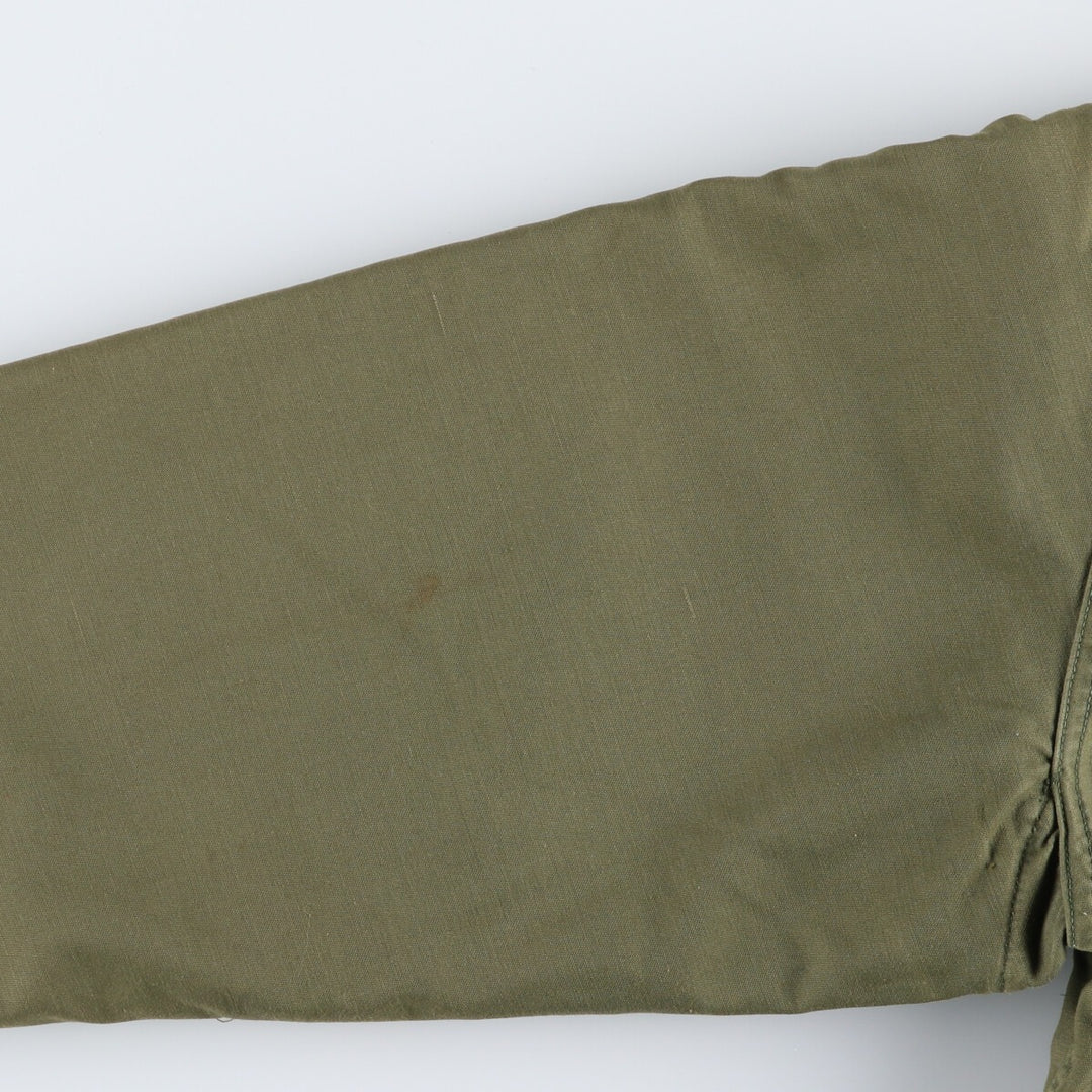 A-2 type military deck jacket, men's size L unclear Khaki type Vintage Second Hand