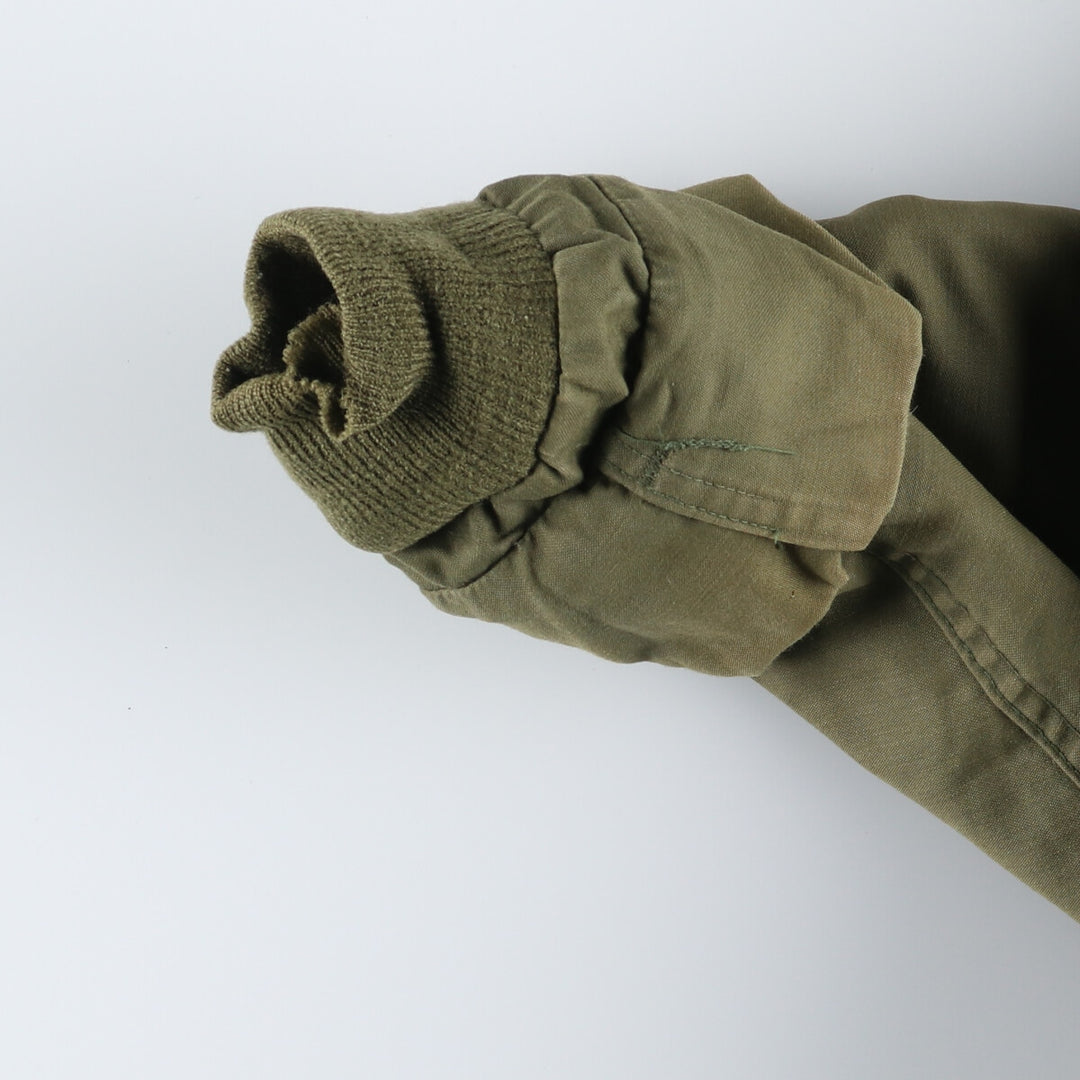 A-2 type military deck jacket, men's size L unclear Khaki type Vintage Second Hand