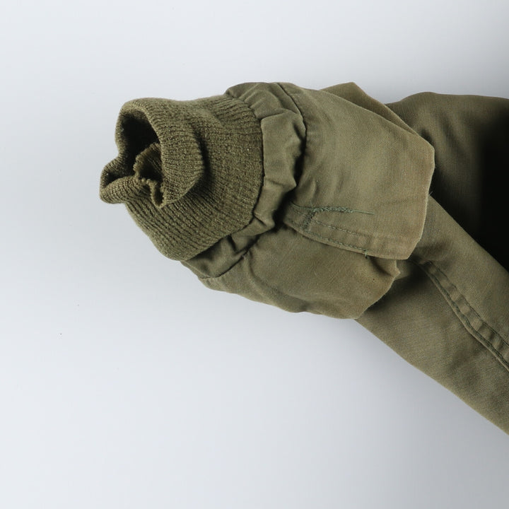 A-2 type military deck jacket, men's size L unclear Khaki type Vintage Second Hand