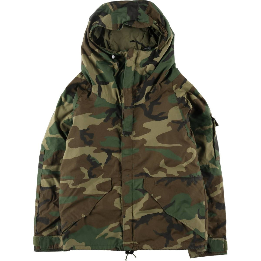 80'S US military genuine camouflage pattern ECWCS 1st GEN early model military Gore-Tex parka made in USA SMALL SHORT men's S equivalent /evb009523