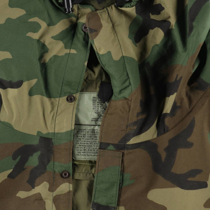 80'S US military genuine camouflage pattern ECWCS 1st GEN early model military Gore-Tex parka made in USA SMALL SHORT men's S equivalent /evb009523