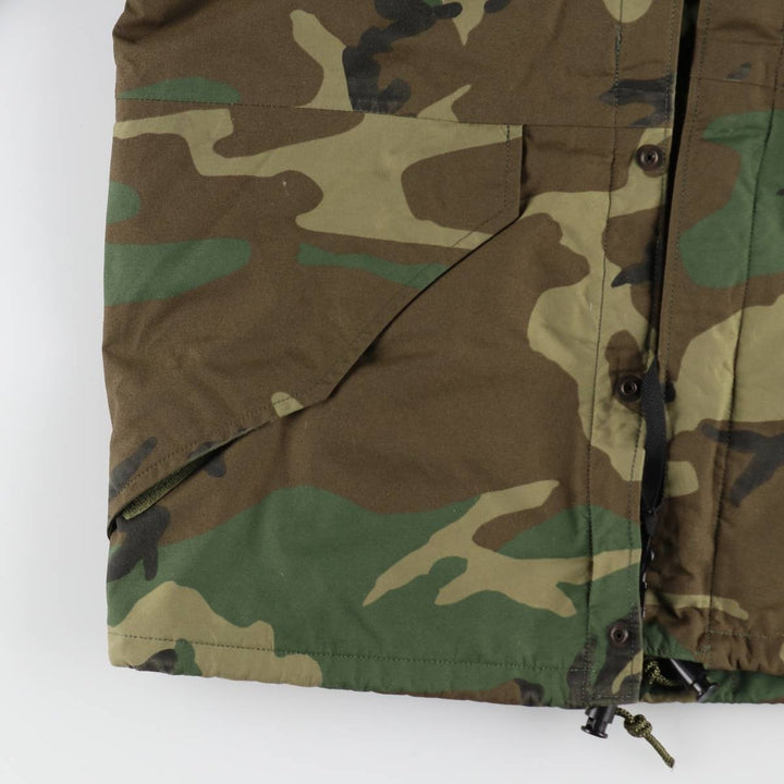 80'S US military genuine camouflage pattern ECWCS 1st GEN early model military Gore-Tex parka made in USA SMALL SHORT men's S equivalent /evb009523