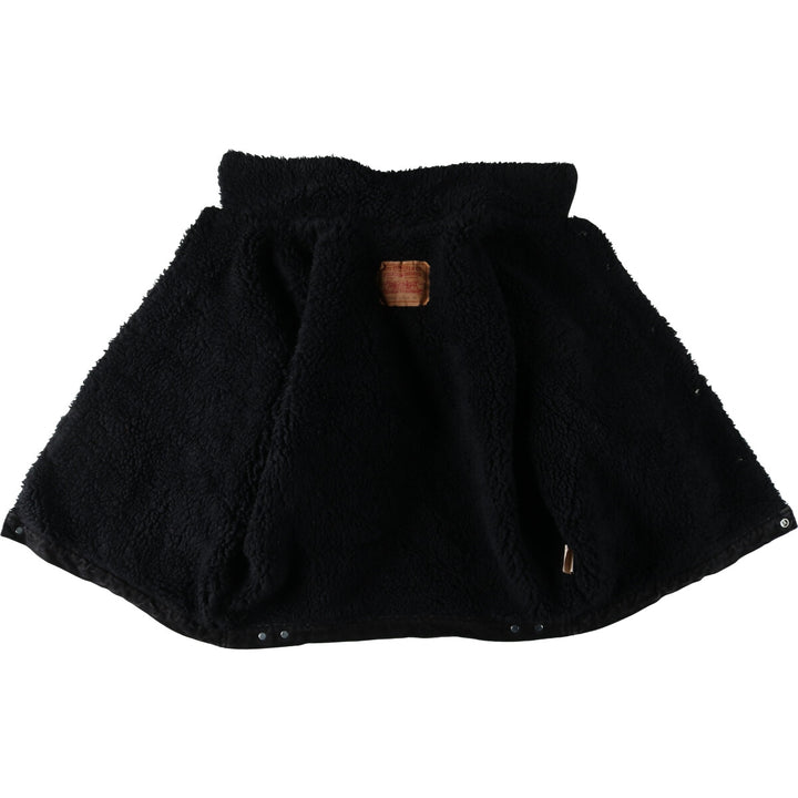 90'S Levi's 75543-0260 Black Denim Boa Jacket Made in Canada Men's XL Vintage /evb009545