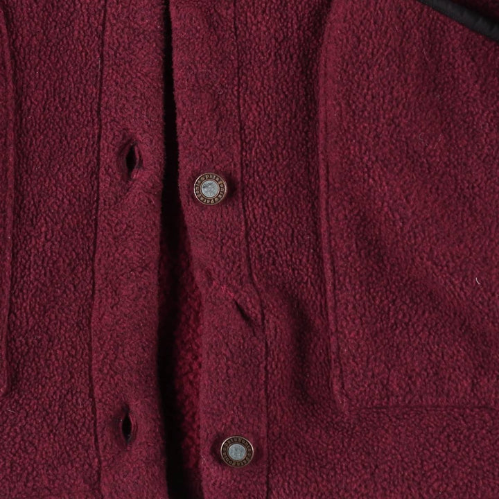 90'S Patagonia Shearling Coat 28202F5 Fleece Jacket Made in Canada Women's M Size Vintage polyester wine-red Vintage Second Hand