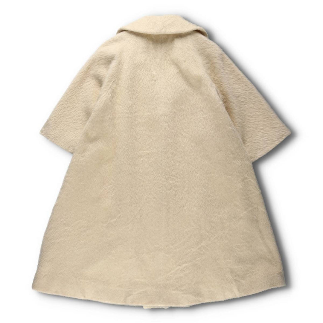 Lilli Ann Shaggy 3/4 Sleeve Long Coat Women's Size L Vintage /evb009605