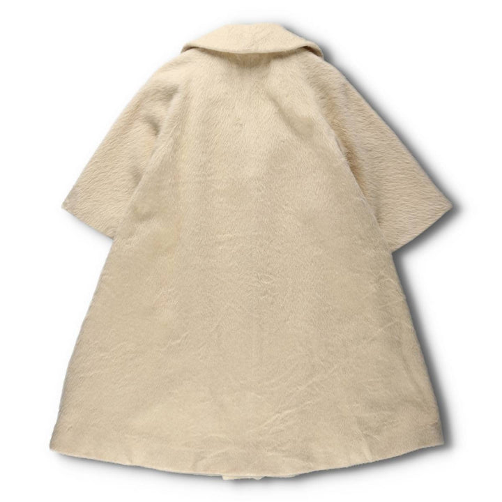 Lilli Ann Shaggy 3/4 Sleeve Long Coat Women's Size L Vintage /evb009605