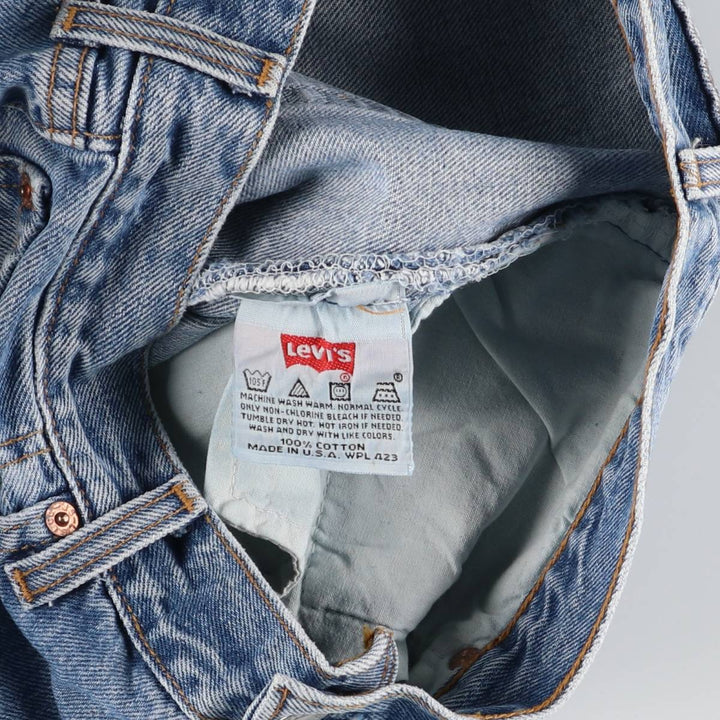 90'S Levi's 501-0193 Straight Denim Pants Made in USA Men's W31 Vintage cotton blue type Vintage Second Hand
