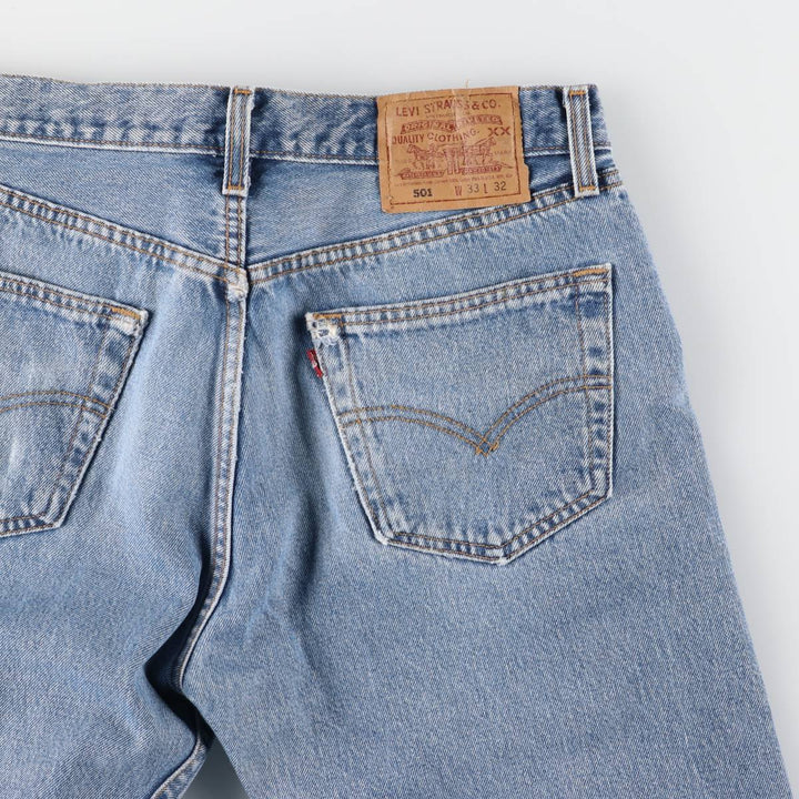 90'S Levi's 501-0193 Straight Denim Pants Made in USA Men's W31 Vintage cotton blue type Vintage Second Hand