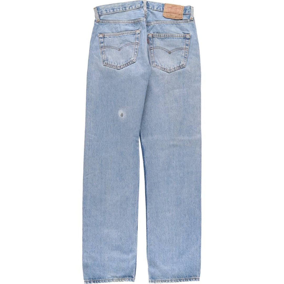 90'S Levi's 501-0114 Straight Denim Pants Made in USA Men's W31 Vintage cotton Blue type light blue Vintage Second Hand
