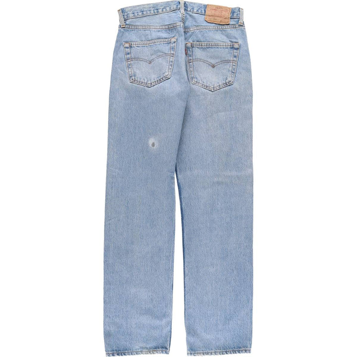 90'S Levi's 501-0114 Straight Denim Pants Made in USA Men's W31 Vintage cotton Blue type light blue Vintage Second Hand