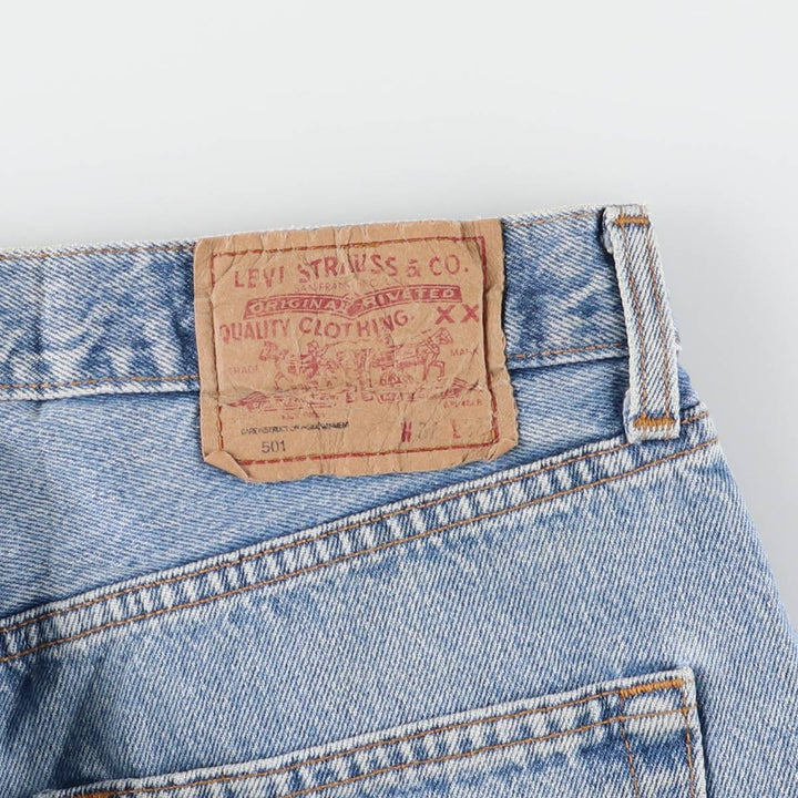 90'S Levi's 501-0114 Straight Denim Pants Made in USA Men's W31 Vintage cotton Blue type light blue Vintage Second Hand