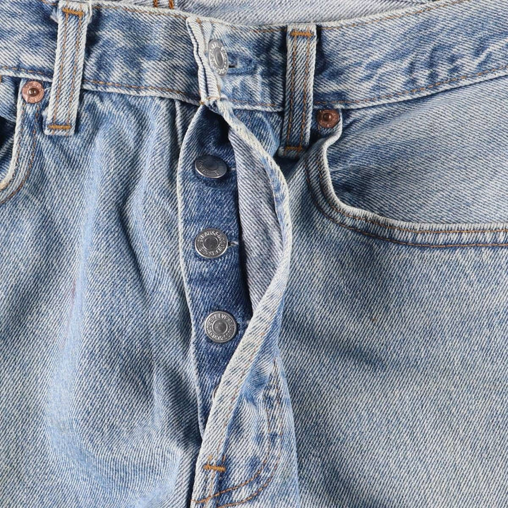 90'S Levi's 501-0114 Straight Denim Pants Made in USA Men's W31 Vintage cotton Blue type light blue Vintage Second Hand