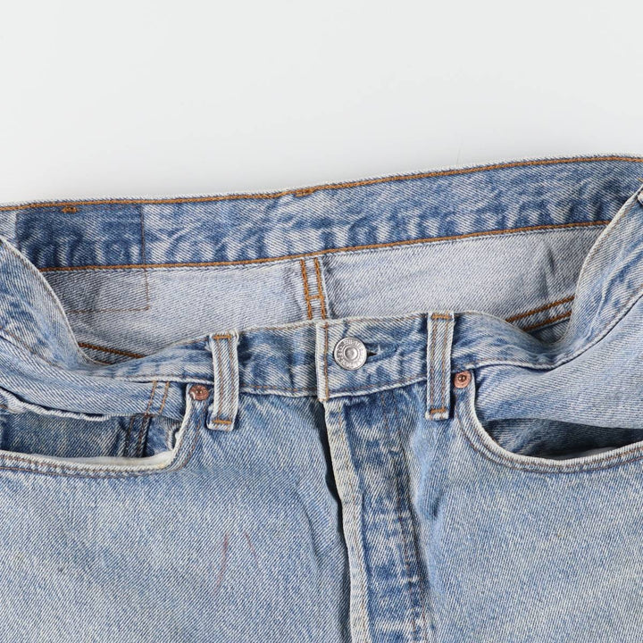 90'S Levi's 501-0114 Straight Denim Pants Made in USA Men's W31 Vintage cotton Blue type light blue Vintage Second Hand