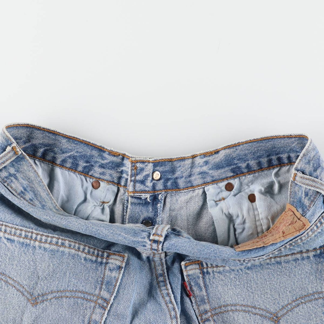 90'S Levi's 501-0114 Straight Denim Pants Made in USA Men's W31 Vintage cotton Blue type light blue Vintage Second Hand