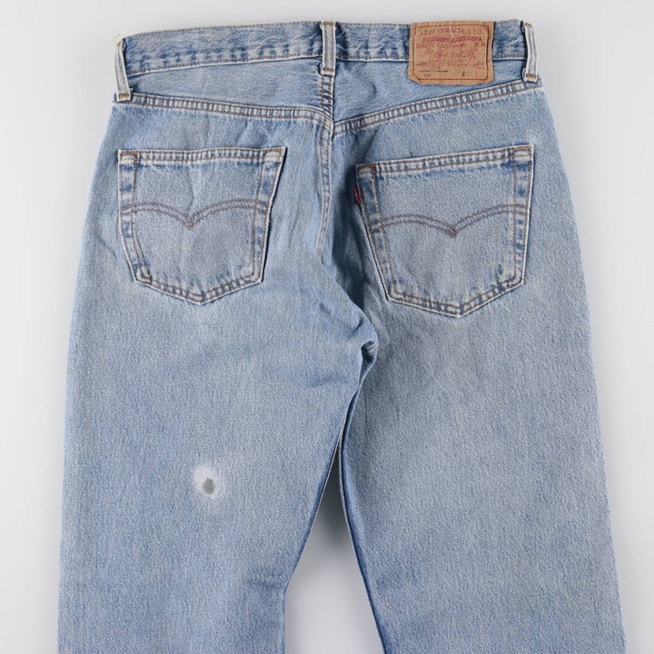 90'S Levi's 501-0114 Straight Denim Pants Made in USA Men's W31 Vintage cotton Blue type light blue Vintage Second Hand