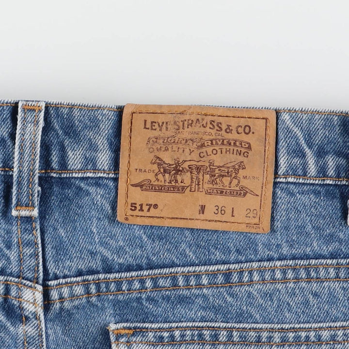90'S Levi's 20517-0217 Orange Tab Bootcut Denim Pants Made in USA Men's W35 Vintage cotton blue type Vintage Second Hand