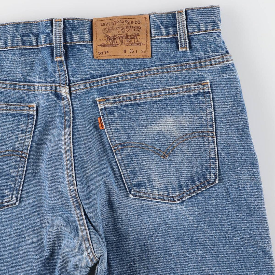 90'S Levi's 20517-0217 Orange Tab Bootcut Denim Pants Made in USA Men's W35 Vintage cotton blue type Vintage Second Hand