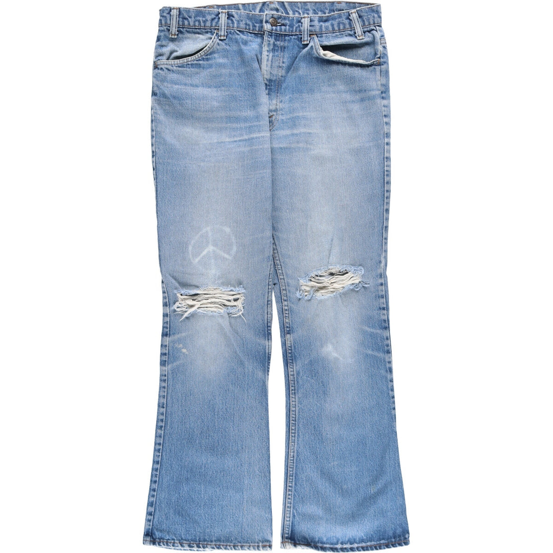 80'S Levi's 646-0217 Bell-bottom denim pants made in USA, men's w35 equivalent, vintage /evb009711