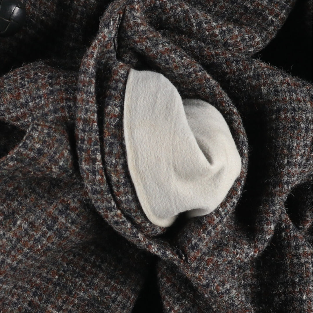 70'S Harris Tweed Wool Chesterfield Coat, Men's Size L, Vintage /evb009725