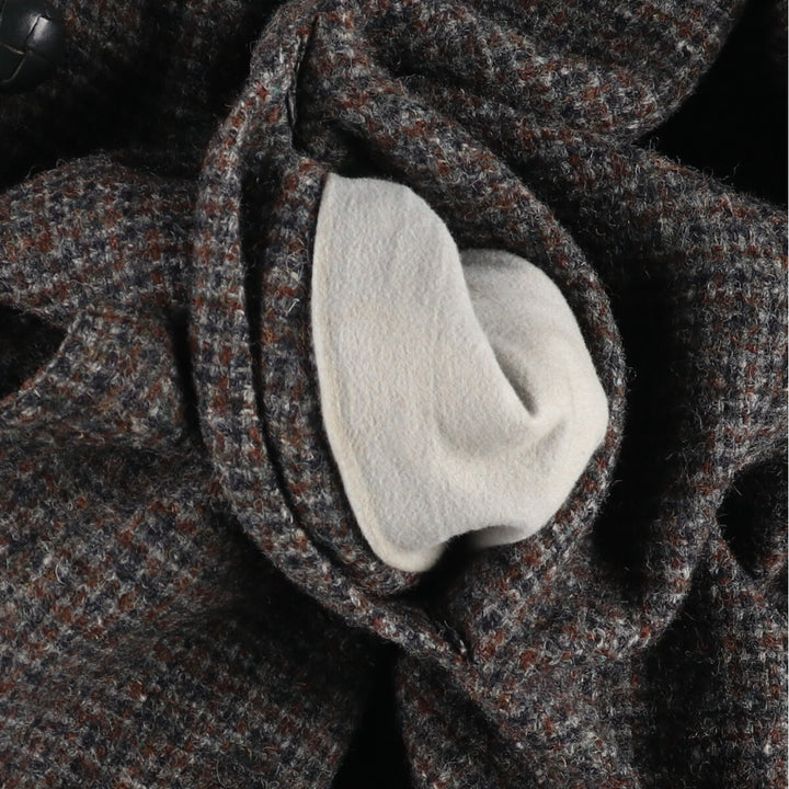 70'S Harris Tweed Wool Chesterfield Coat, Men's Size L, Vintage /evb009725