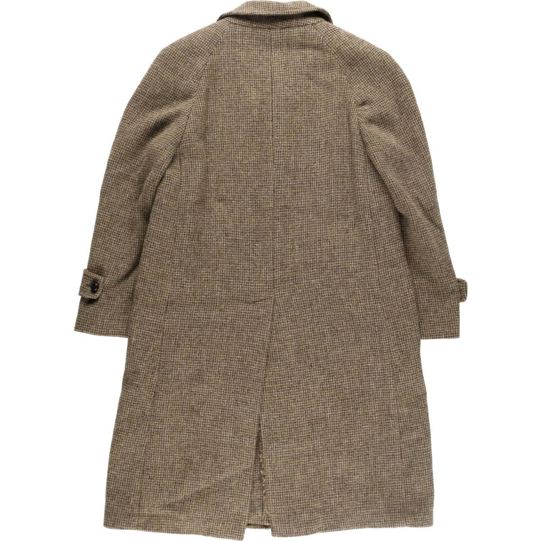 House of Rockey Harris Tweed Wool Long Coat Men's S Size /evb009758