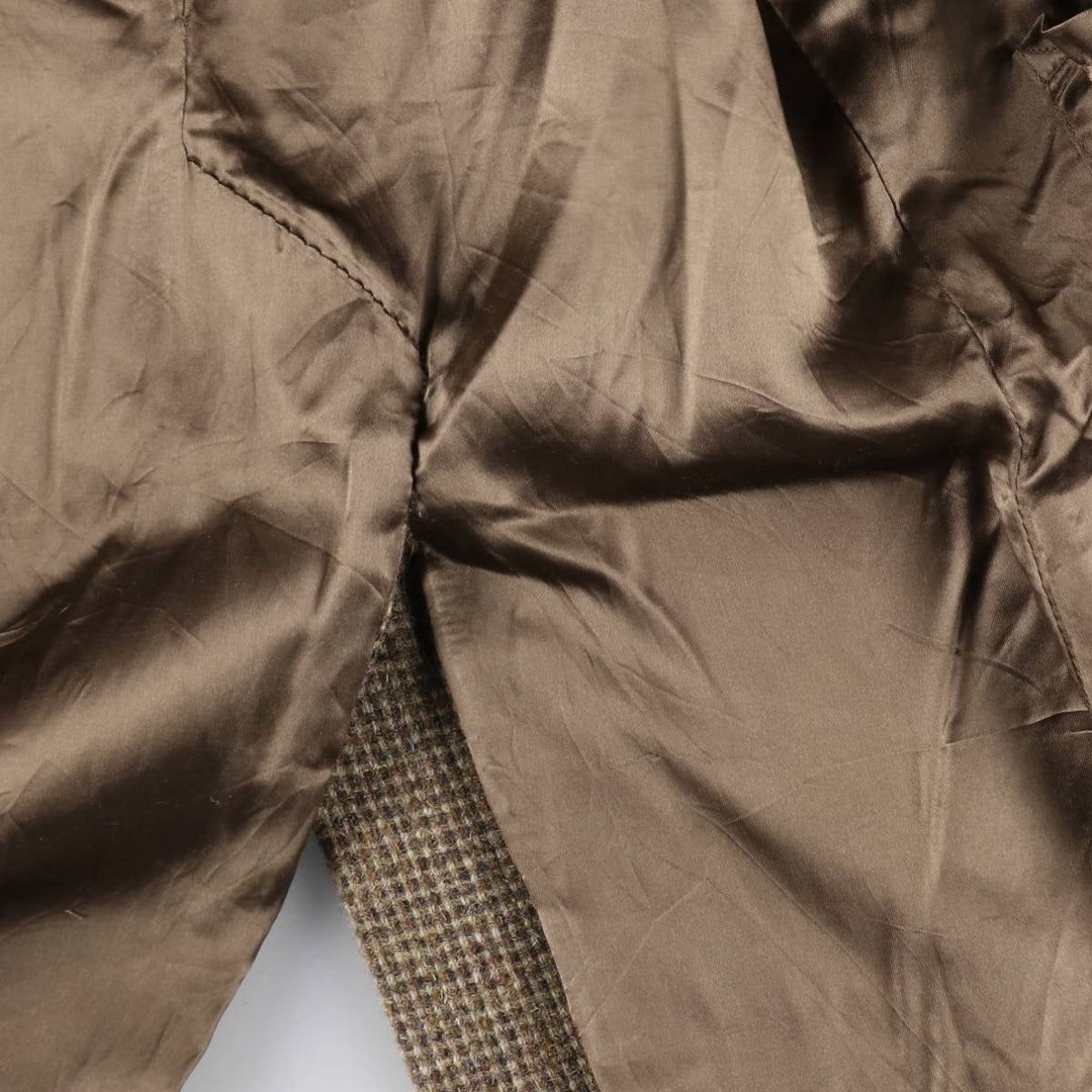 House of Rockey Harris Tweed Wool Long Coat Men's S Size /evb009758