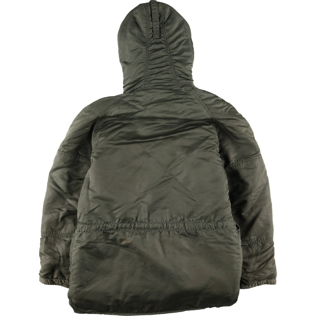 N-3B Military Flight Jacket, Men's Size L unclear Khaki type sage green Vintage Second Hand