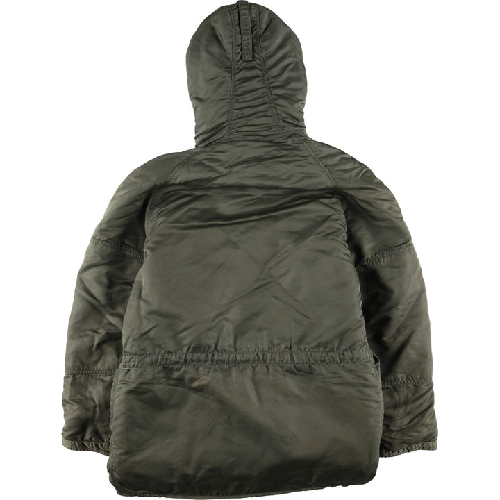 N-3B Military Flight Jacket, Men's Size L unclear Khaki type sage green Vintage Second Hand