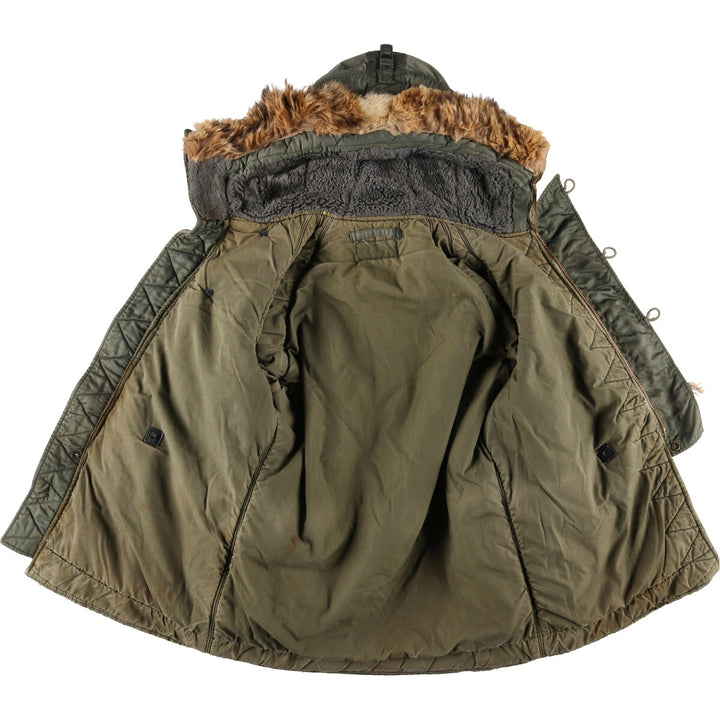 N-3B Military Flight Jacket, Men's Size L unclear Khaki type sage green Vintage Second Hand