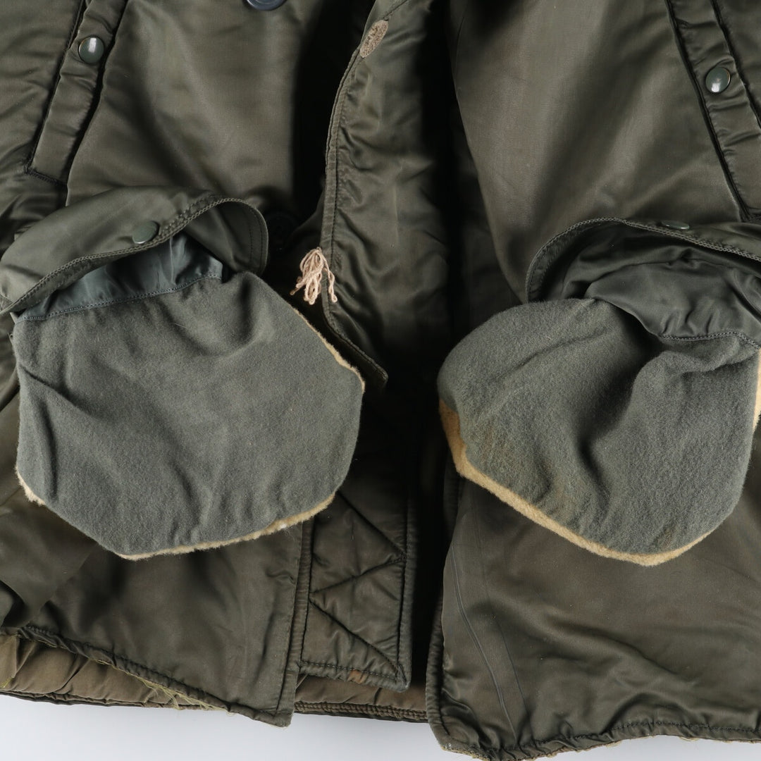 N-3B Military Flight Jacket, Men's Size L unclear Khaki type sage green Vintage Second Hand