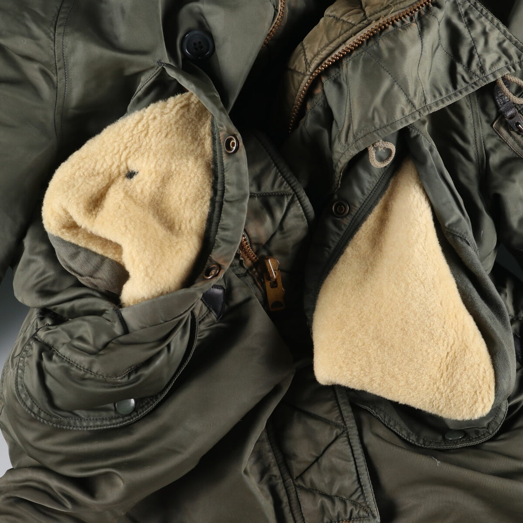 N-3B Military Flight Jacket, Men's Size L unclear Khaki type sage green Vintage Second Hand
