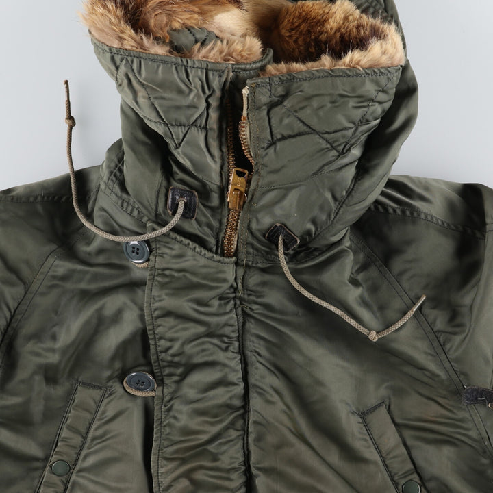 N-3B Military Flight Jacket, Men's Size L unclear Khaki type sage green Vintage Second Hand