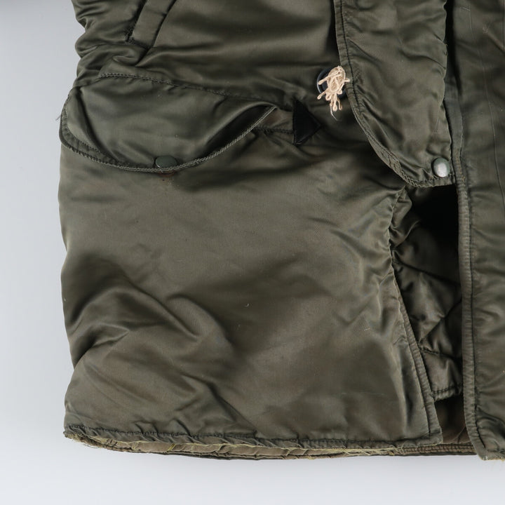 N-3B Military Flight Jacket, Men's Size L unclear Khaki type sage green Vintage Second Hand