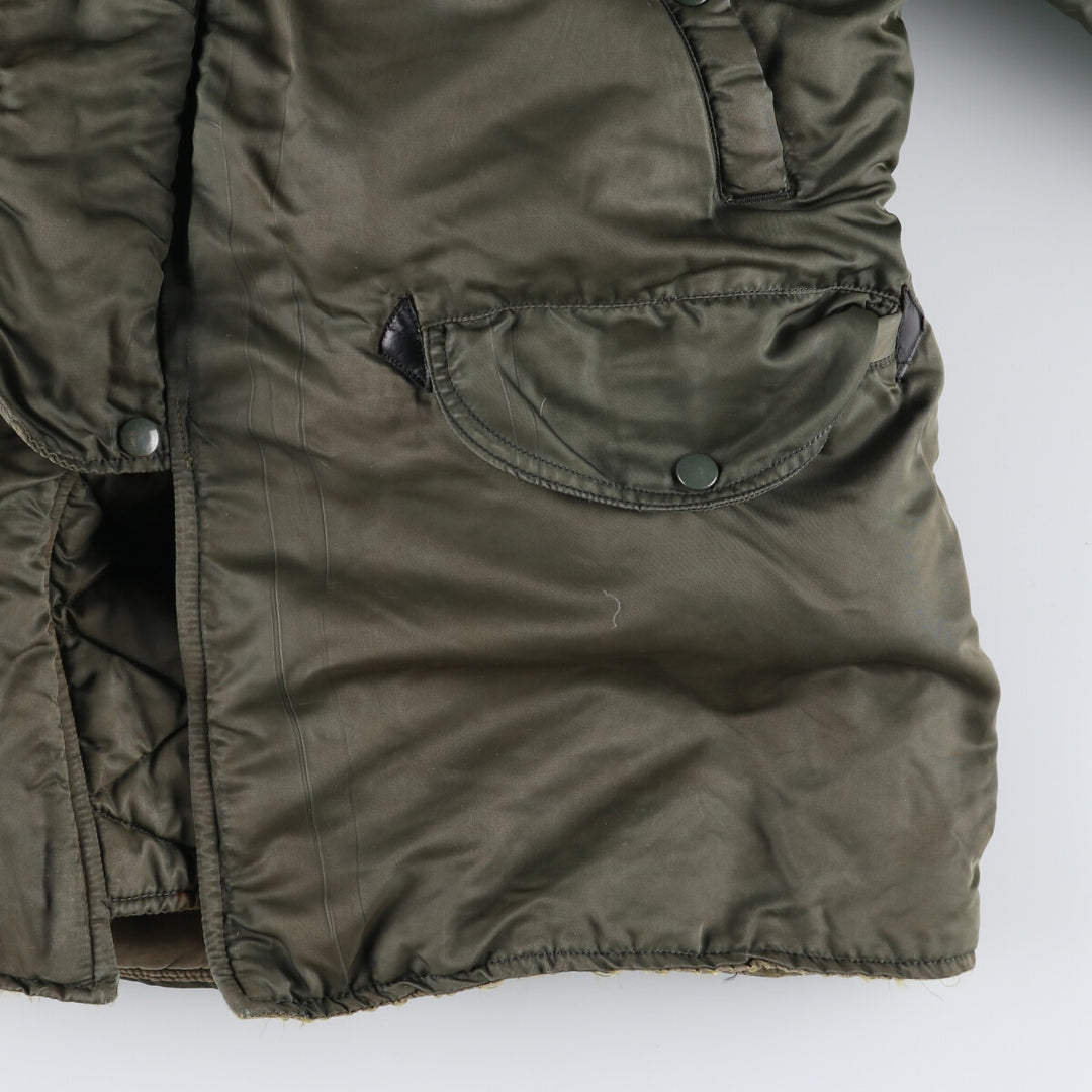 N-3B Military Flight Jacket, Men's Size L unclear Khaki type sage green Vintage Second Hand