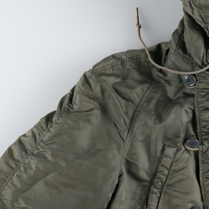 N-3B Military Flight Jacket, Men's Size L unclear Khaki type sage green Vintage Second Hand