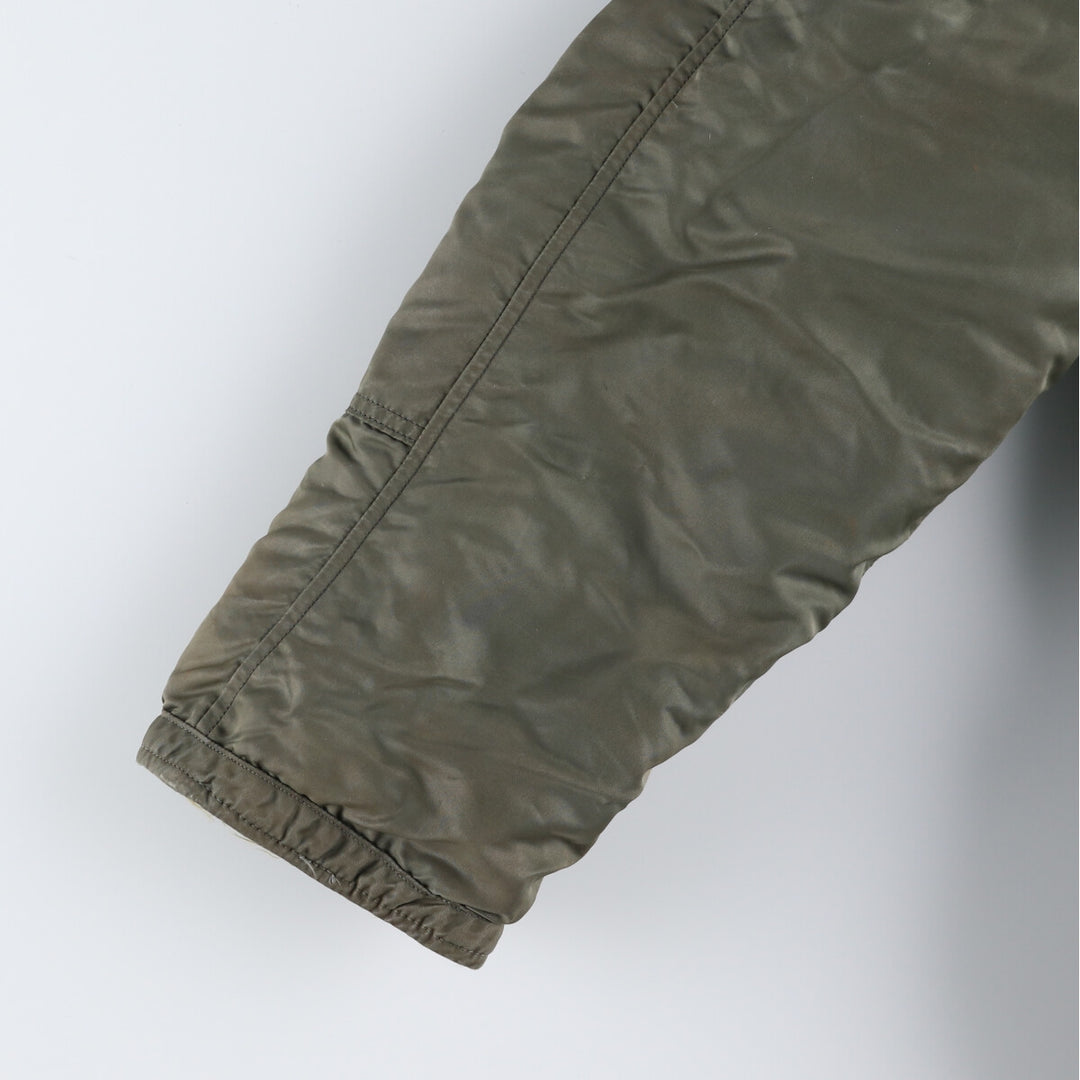 N-3B Military Flight Jacket, Men's Size L unclear Khaki type sage green Vintage Second Hand