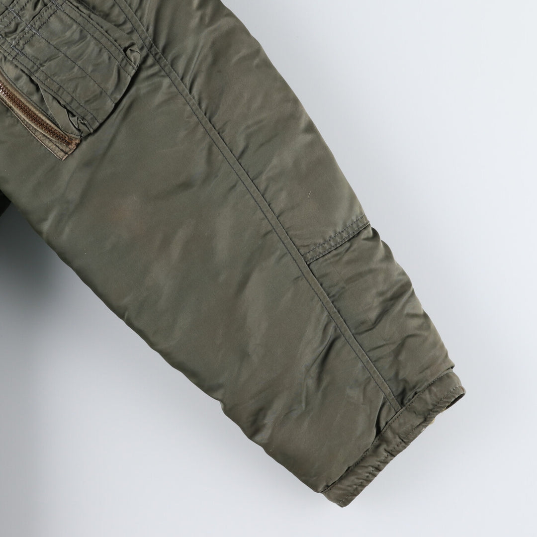 N-3B Military Flight Jacket, Men's Size L unclear Khaki type sage green Vintage Second Hand