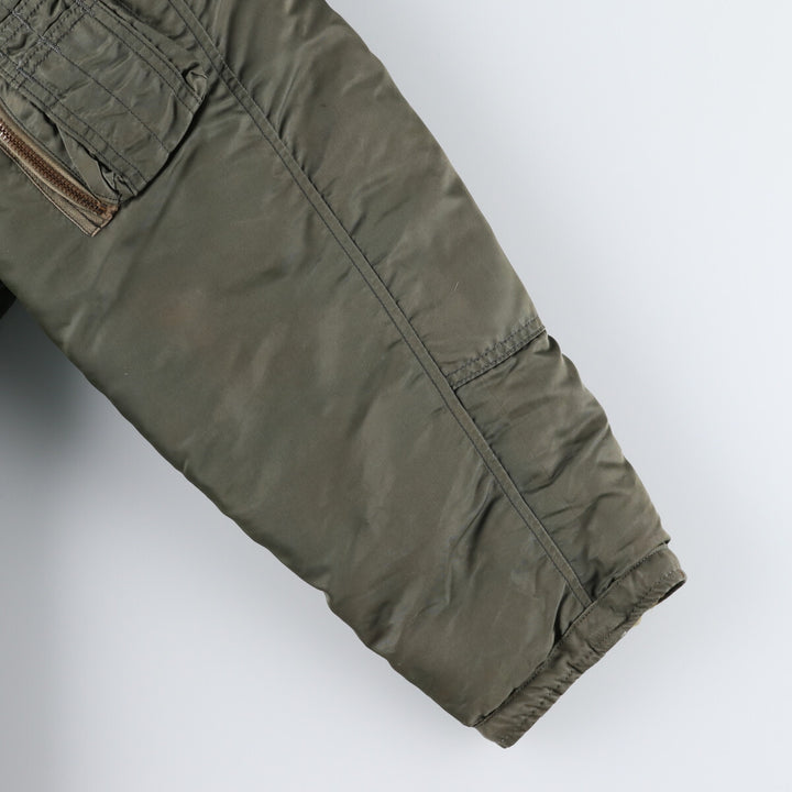 N-3B Military Flight Jacket, Men's Size L unclear Khaki type sage green Vintage Second Hand