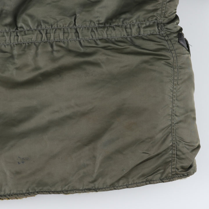 N-3B Military Flight Jacket, Men's Size L unclear Khaki type sage green Vintage Second Hand