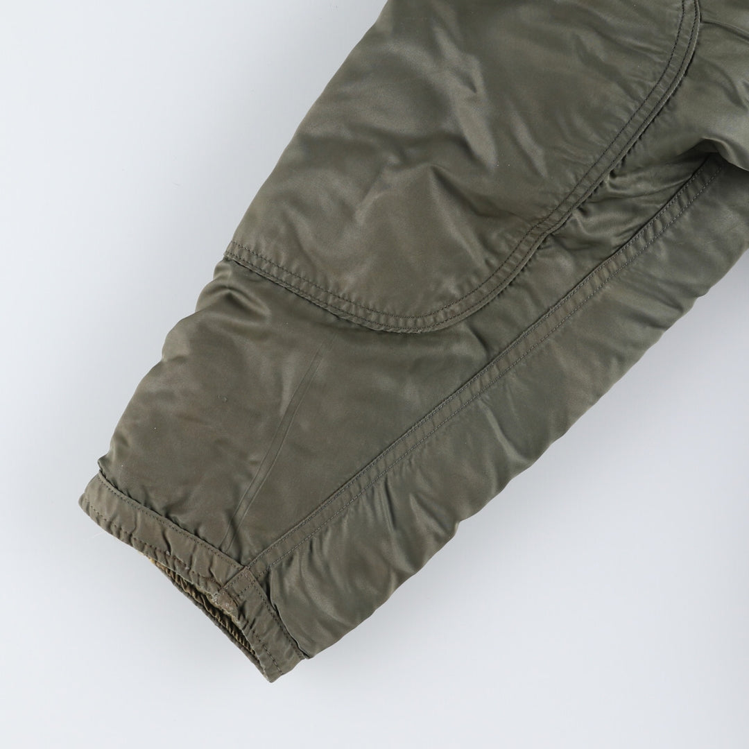 N-3B Military Flight Jacket, Men's Size L unclear Khaki type sage green Vintage Second Hand