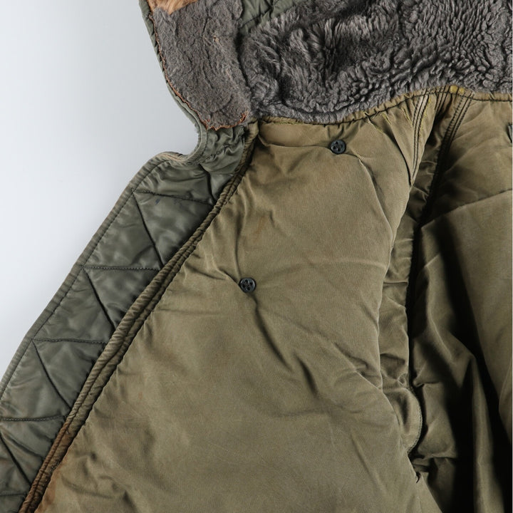N-3B Military Flight Jacket, Men's Size L unclear Khaki type sage green Vintage Second Hand