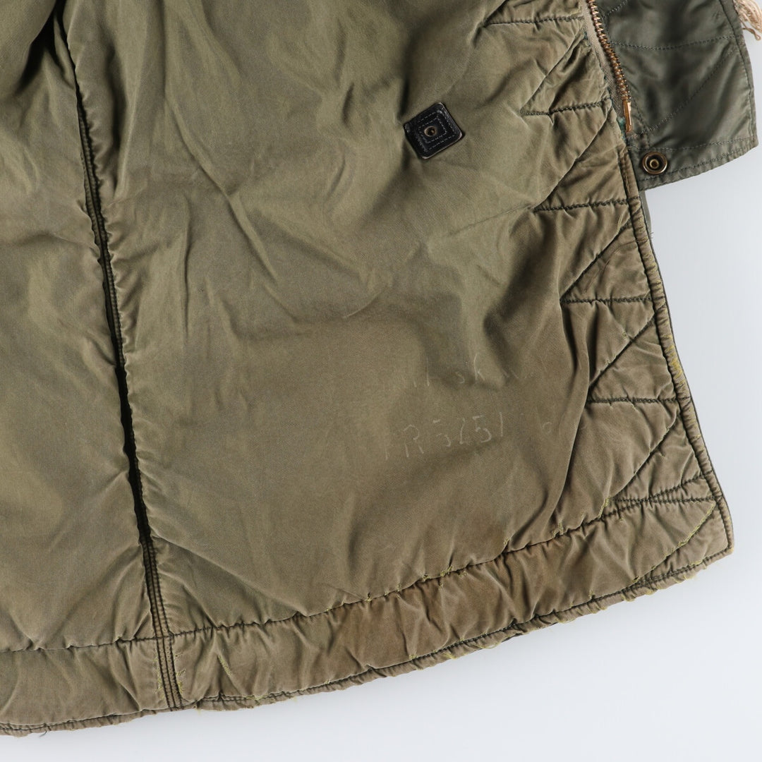 N-3B Military Flight Jacket, Men's Size L unclear Khaki type sage green Vintage Second Hand