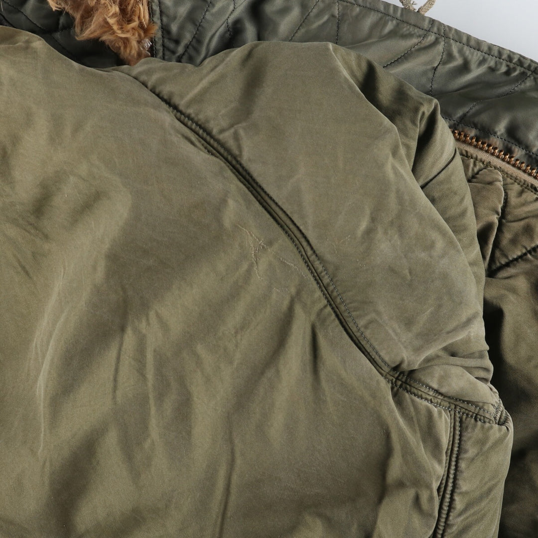 N-3B Military Flight Jacket, Men's Size L unclear Khaki type sage green Vintage Second Hand