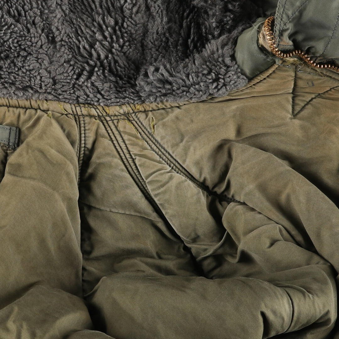 N-3B Military Flight Jacket, Men's Size L unclear Khaki type sage green Vintage Second Hand