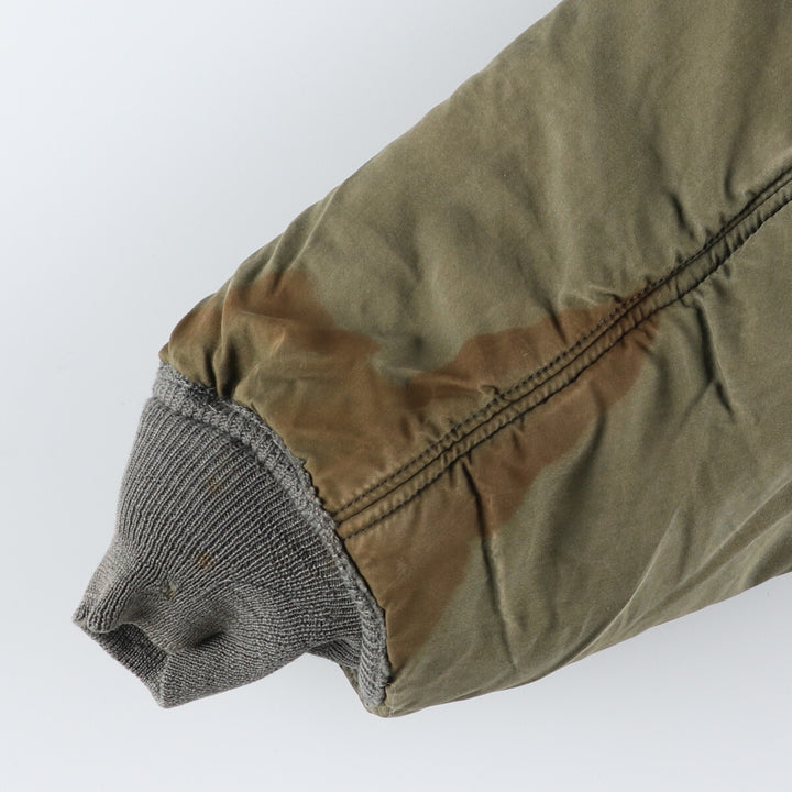 N-3B Military Flight Jacket, Men's Size L unclear Khaki type sage green Vintage Second Hand