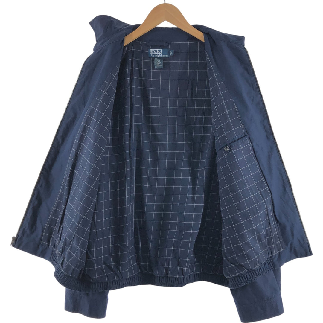 Ralph Lauren POLO by Ralph Lauren Swing Top Sports Jacket Men's L size cotton navy blue type Vintage Second Hand