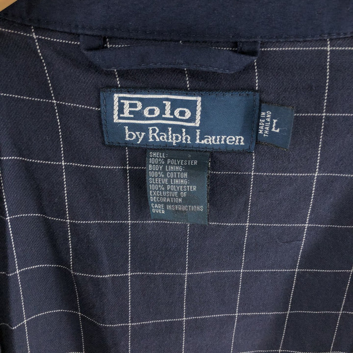 Ralph Lauren POLO by Ralph Lauren Swing Top Sports Jacket Men's L size cotton navy blue type Vintage Second Hand